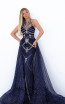 Tarik Ediz 50753 Navy Front Dress