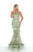 Tarik Ediz 50769 Green Front Dress
