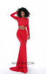 Tarik Ediz 50771 Red Front Dress
