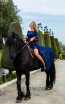 Tarik Ediz 50775 Navy Front Dress