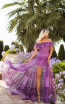 Tarik Ediz 50777 Purple Front Dress