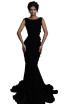 Tarik Ediz 93600 Black Front Dress