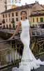 Tarik Ediz 93600 Ivory Front Dress