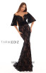 Tarik Ediz 93662 Black Front Dress