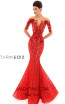 Tarik Ediz 93670 Red Front Dress