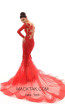 Tarik Ediz 93672 Red Back Dress