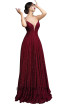Tarik Ediz 93690 Red Front Dress