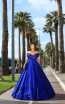Tarik Ediz 93730 Royal Blue Front Dress
