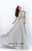 Tarik Ediz 93849 Gunmetal Front Dress