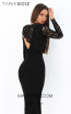 Tarik Ediz 93870 Black Back Evening Dress