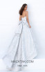 Tarik Ediz 93877 Silver Back Dress