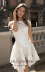 Tarik Ediz 93895 Ivory Front Dress