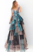 Tarik Ediz 93896 Blue Degrade Front Dress
