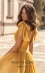 Tarik Ediz 93897 Yellow Back Dress