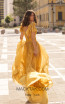 Tarik Ediz 93897 Yellow Back Dress