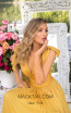 Tarik Ediz 93897 Yellow Front Dress