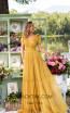 Tarik Ediz 93897 Yellow Front Dress