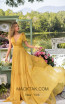 Tarik Ediz 93897 Yellow Front Dress