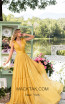 Tarik Ediz 93897 Yellow Front Dress