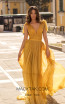Tarik Ediz 93897 Yellow Front Dress