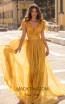 Tarik Ediz 93897 Yellow Front Dress
