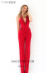 Tarik Ediz 93914 Red Front Evening Dress