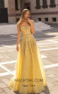 Tarik Ediz 93915 Yellow Front Dress