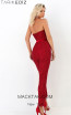 Tarik Ediz 93916 Red Back Evening Dress