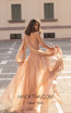 Tarik Ediz 93924 Nude Back Dress