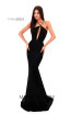 Tarik Ediz 50305 Black Front Prom Dress