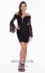 Terani 1825H7936 Black Front Dress