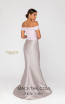 Terani 1911E9104 Taupe Back Evening Dress