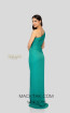 Terani 1911E9610 Turquoise Back Evening Dress
