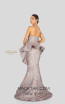 Terani 1911E9613 Rose Gray Back Evening Dress