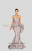 Terani 1911E9613 Rose Gray Front Evening Dress