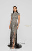 Terani 1911GL9469 Black Gunmetal Front Pageant Dress
