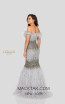 Terani 1911GL9512 Gunmetal Silver Back Pageant Dress