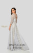 Terani 1911M9297 Mother of Bride Ivory Silver Back Dress