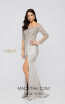 Terani 1911M9307 Mother of Bride Putty Front Dress