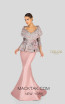 Terani 1911M9322 Rose Gray Front Mother of Bride Dress