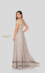 Terani 1911M9333 Mother of Bride Taupe Back Dress