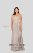 Terani 1911M9333 Mother of Bride Taupe Front Dress