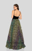 Terani 1911P8483 Black Multi Back Prom Dress