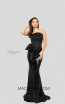 Terani 1912E9146 Black Front Evening Dress