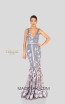 Terani 1912E9160 Blush Silver Front Evening Dress