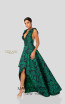 Terani 1912E9169 Forest Green Front Evening Dress
