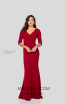 Terani 1912M9354 Mother of Bride Dark Red Front Dress
