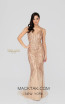 Terani 1913E9227 Rose Gold Nude Front Evening Dress