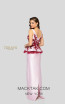 Terani 1913E9244 Pink Wine Back Evening Dress