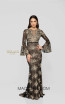 Terani 1913E9257 Black Gold Front Evening Dress